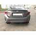 Накладка сплиттер центральная на задний бампер Вар2 на Lexus RC